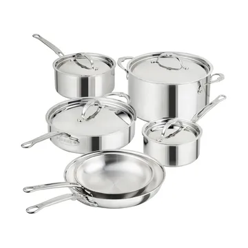 Zestaw garnków i patelni Hestan ProBond Luxe - Stal nierdzewna, 10 części - Hestan