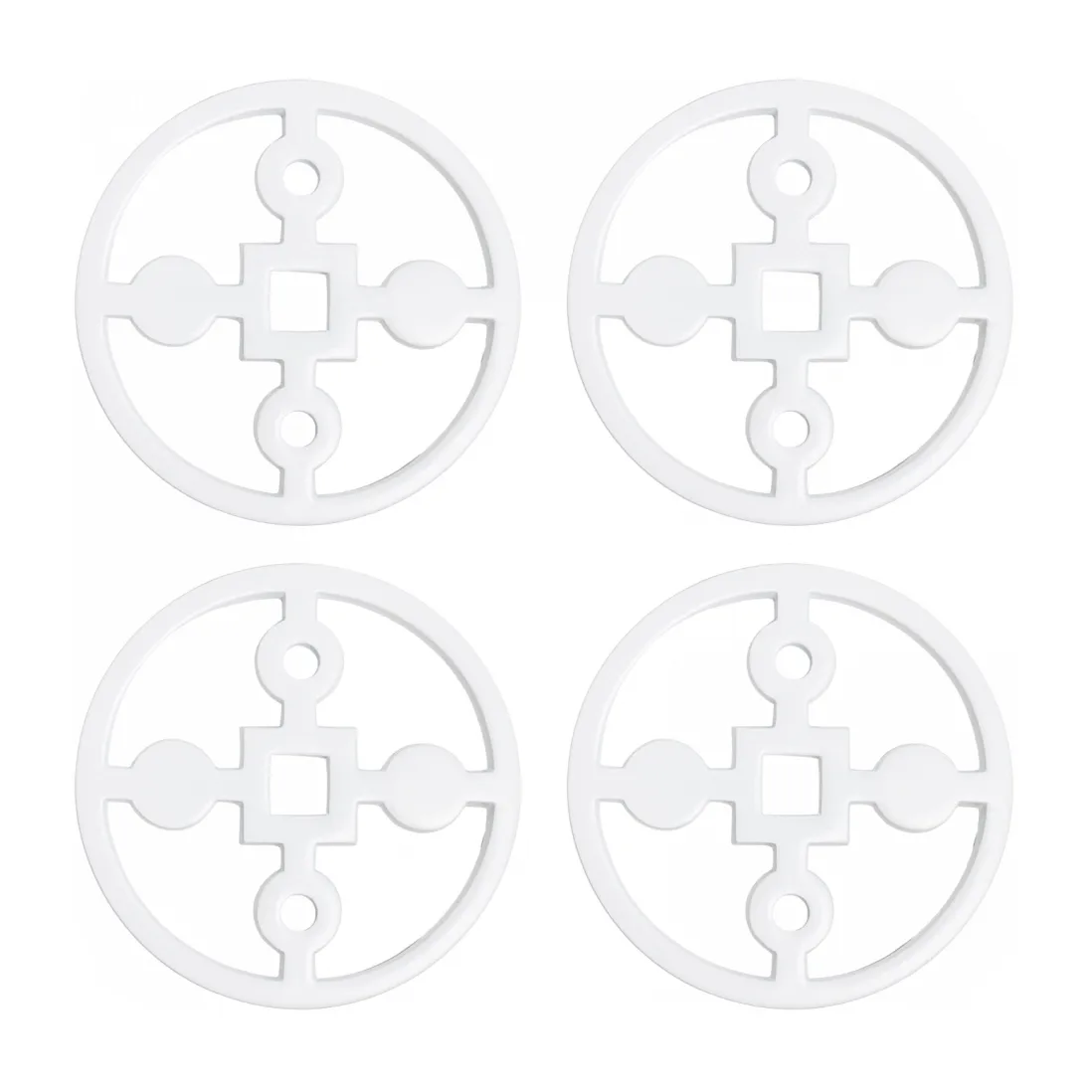 Anima Gemella podstawki 4-pak, Biały Hilke Collection