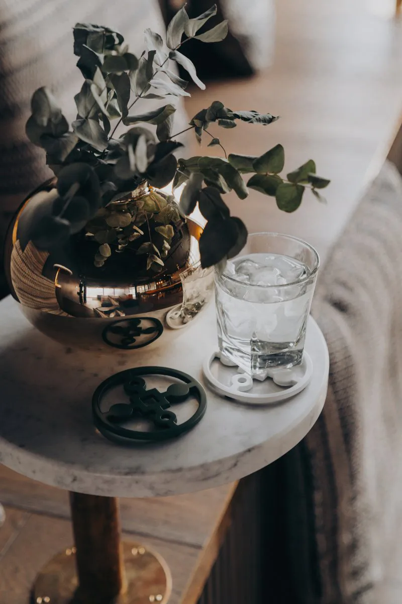 Anima Gemella podstawki 4-pak, Biały Hilke Collection