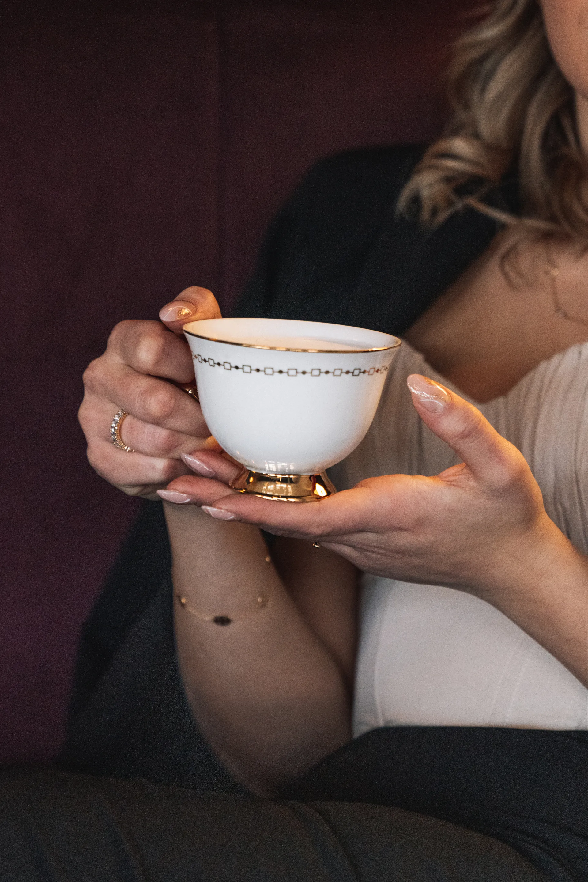 Filiżanka ze spodkiem Anima Bianco, 220 ml Hilke Collection