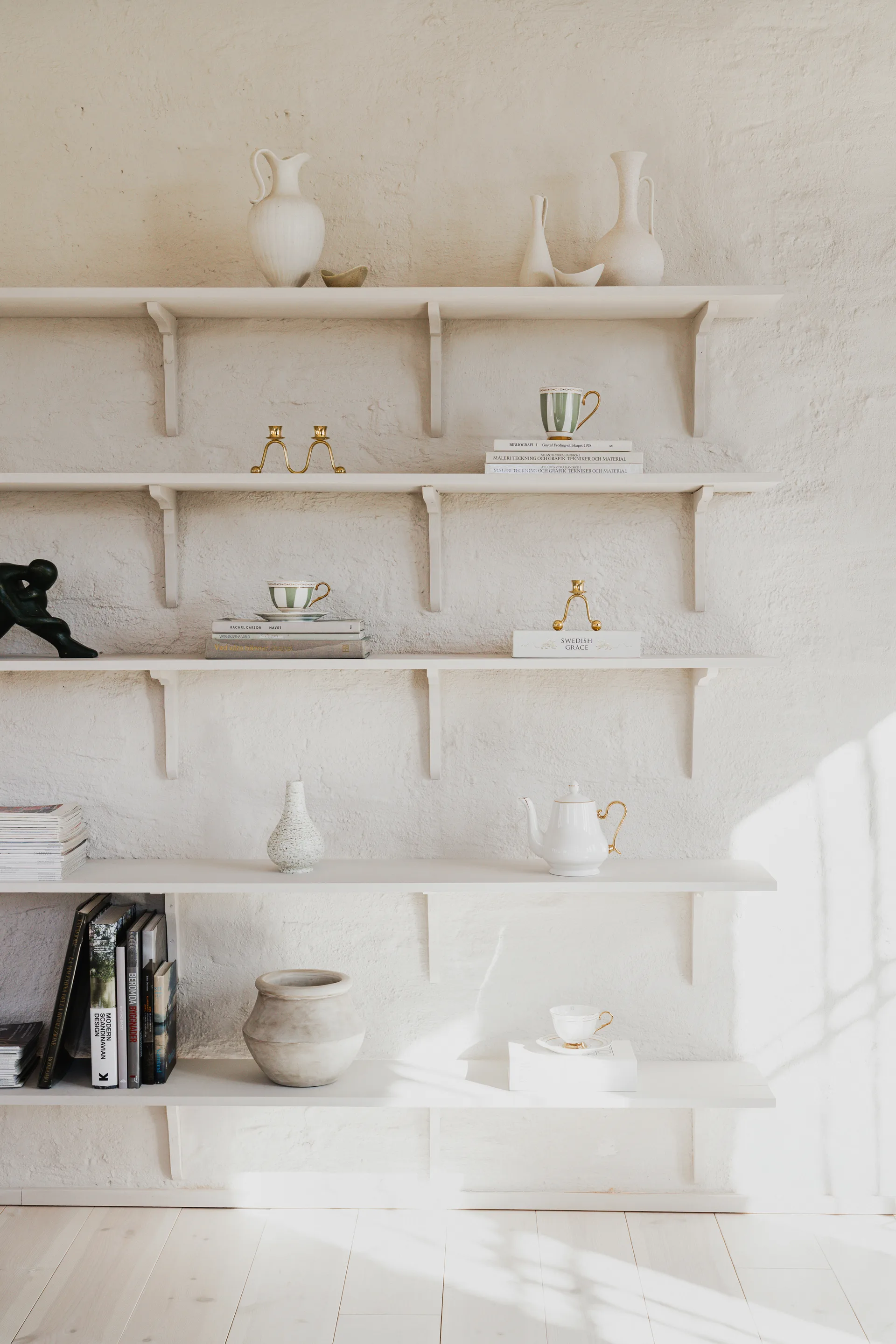 Filiżanka ze spodkiem Strisce Salvia, 22 cl Hilke Collection