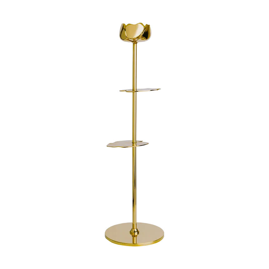 Ninfea Alta świecznik 35 cm, Mosiądz Hilke Collection