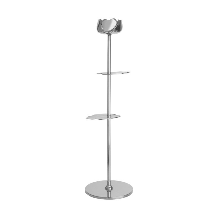 Ninfea Alta świecznik 35 cm - Niklowany mosiądz - Hilke Collection