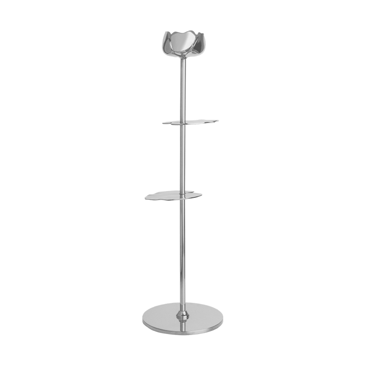 Ninfea Alta świecznik 40 cm - Niklowany mosiądz - Hilke Collection