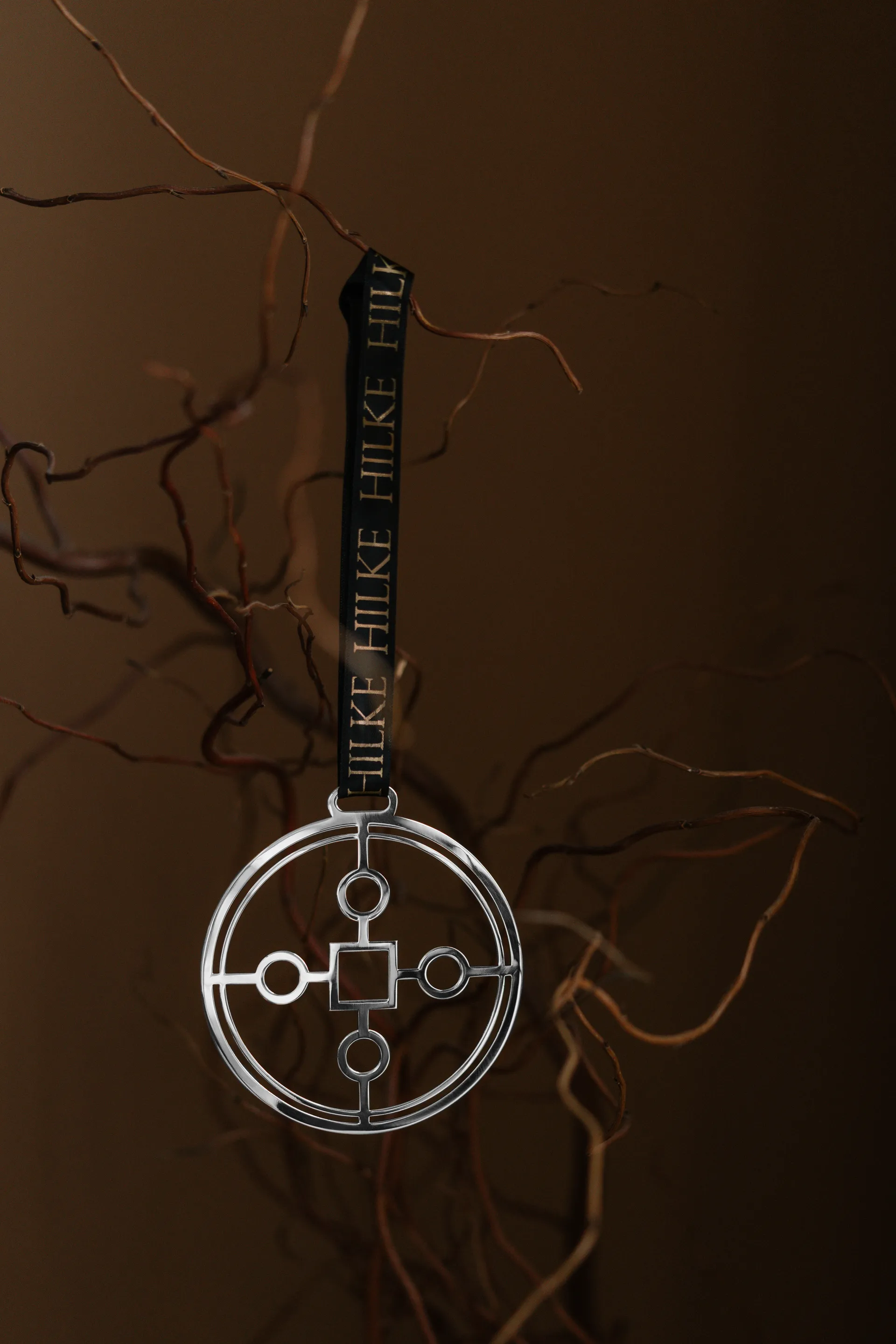 Ozdoba choinkowa Anima Gemella 1 , Mosiądz niklowany Hilke Collection