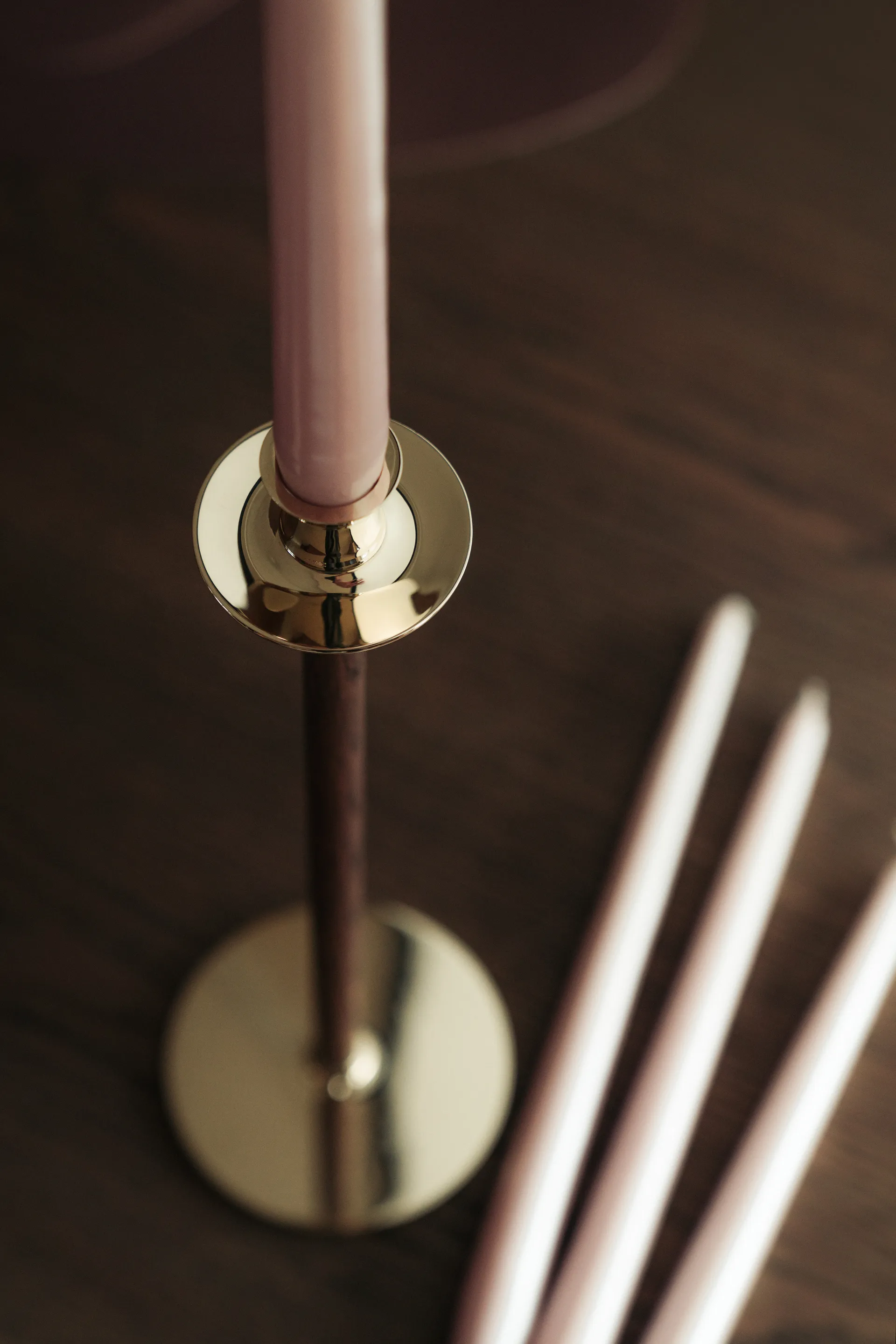 Świece stołowe 30 cm 6 szt., Różowa Perła Hilke Collection