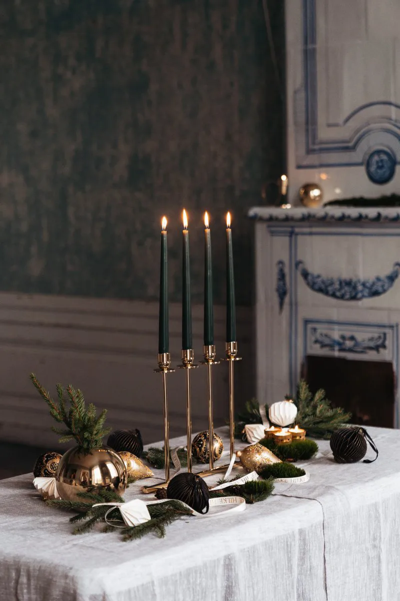 Świecznik Alto, Lity mosiądz Hilke Collection