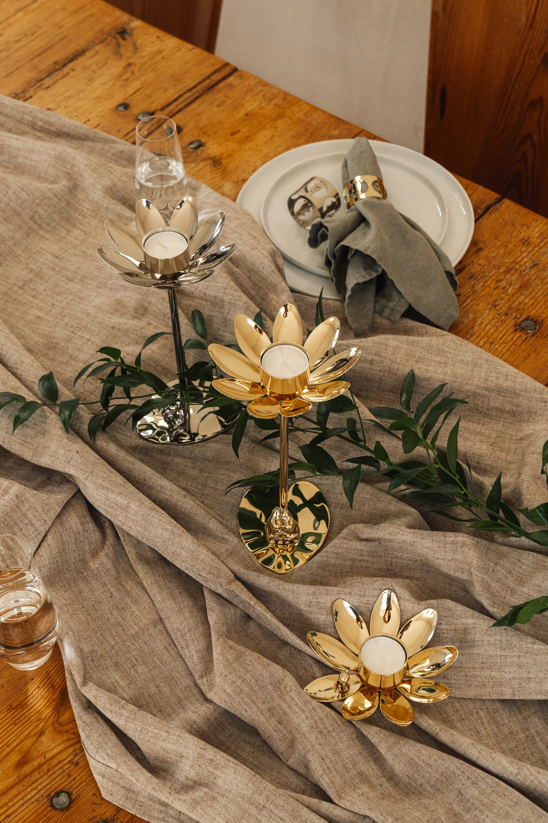 Świecznik Hilke X Mumin Lilla My, Mosiądz Hilke Collection