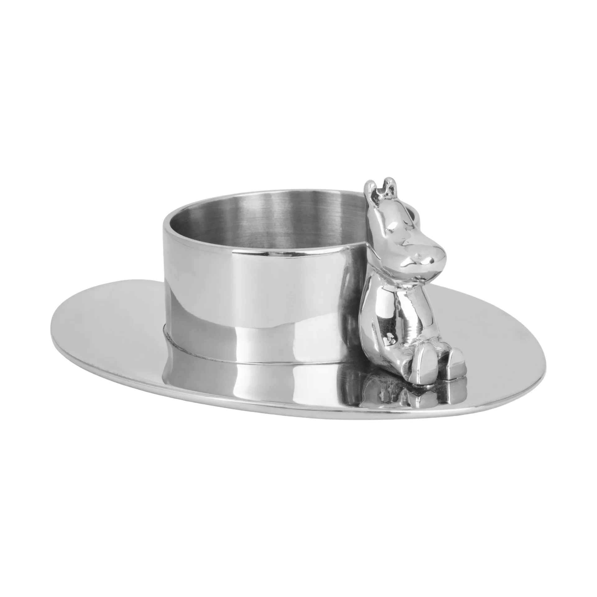 Świecznik Hilke X Mumin No.3, Niklowany mosiądz Hilke Collection