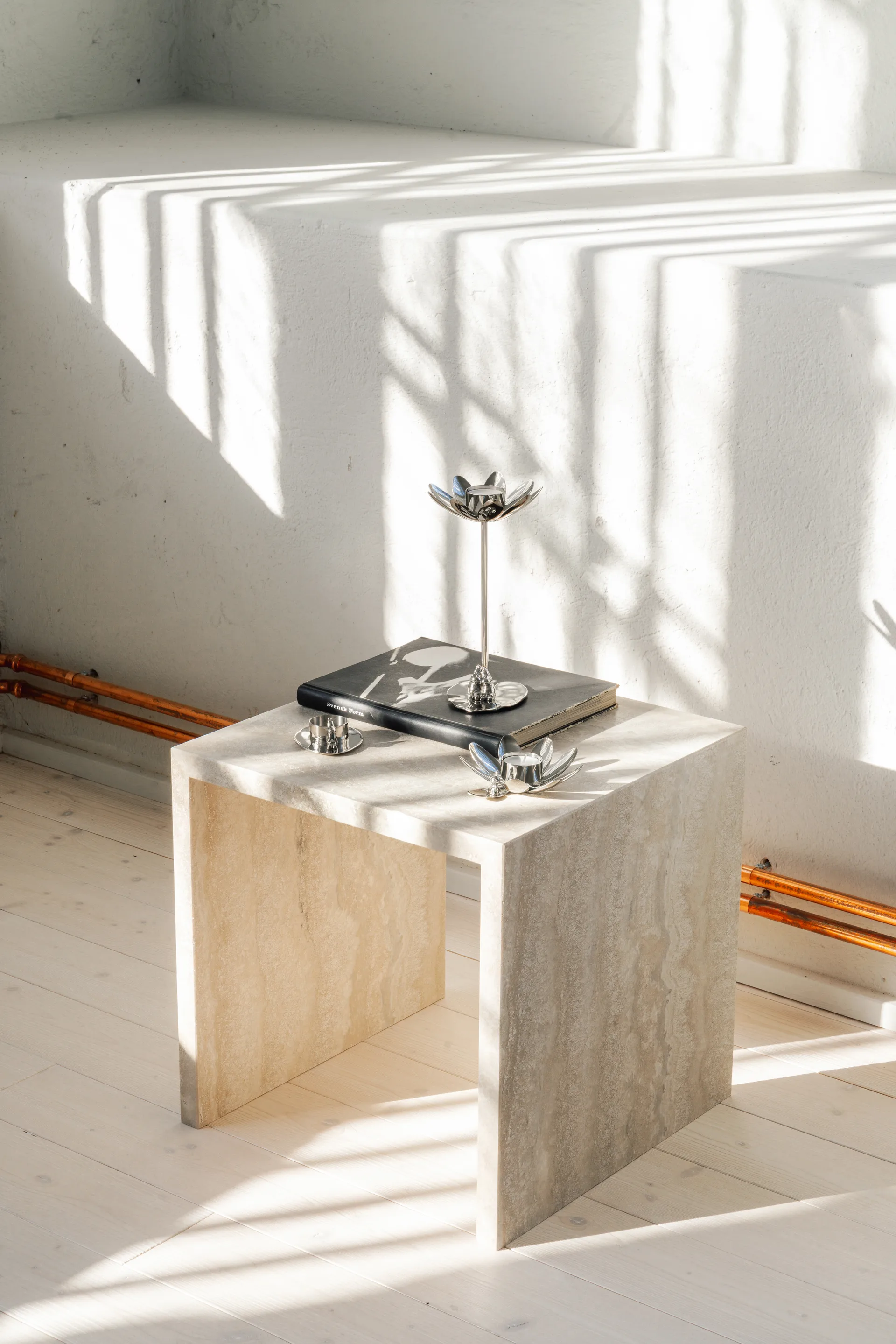 Świecznik Hilke X Mumin No.3, Niklowany mosiądz Hilke Collection