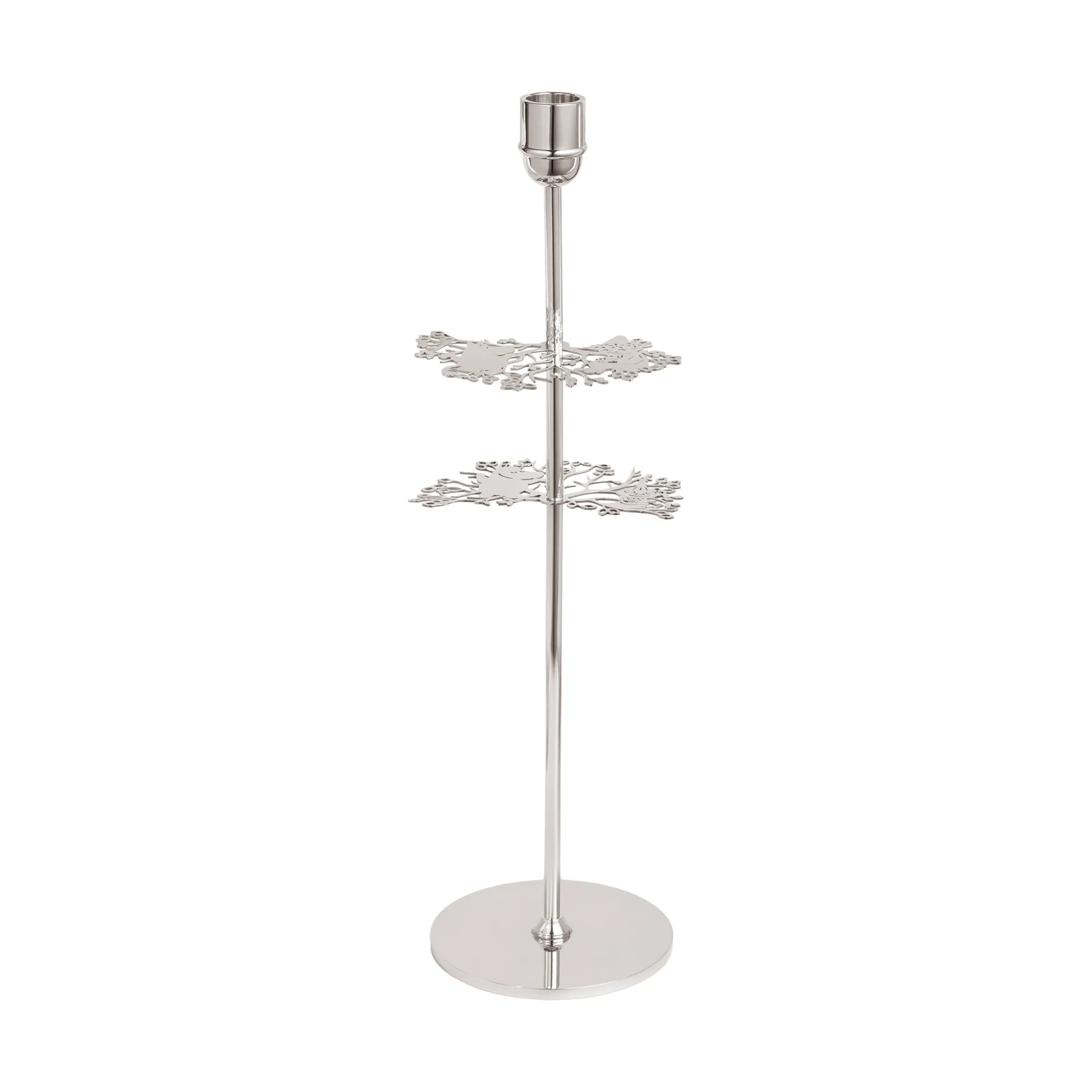 Świecznik Hilke X Muminki Nr 2, Posrebrzany mosiądz Hilke Collection