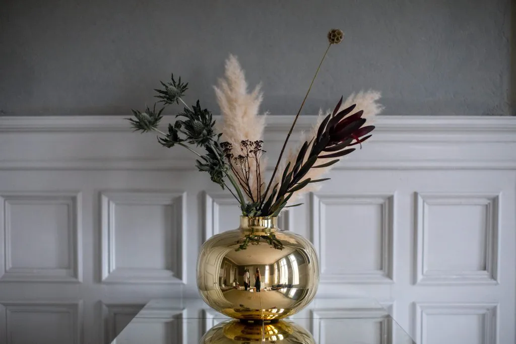 Wazon Amico Ø29 cm, Lity mosiądz Hilke Collection