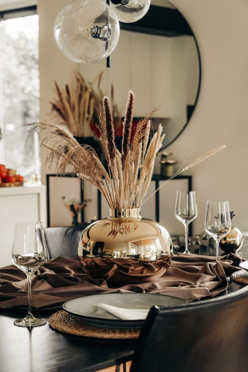 Wazon Amico Ø29 cm, Lity mosiądz Hilke Collection