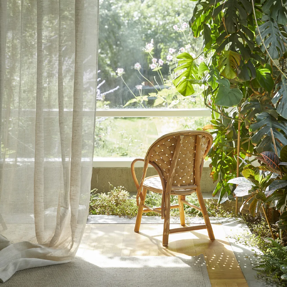 Dalsland zasłona, mother of pearl, plisy i otwór na karnisz Himla