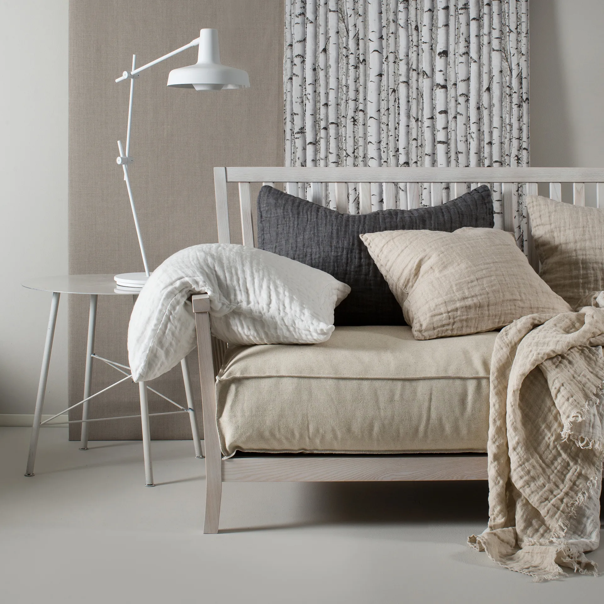 Hannelin poszewka na poduszkę 50x50 cm, biały Himla