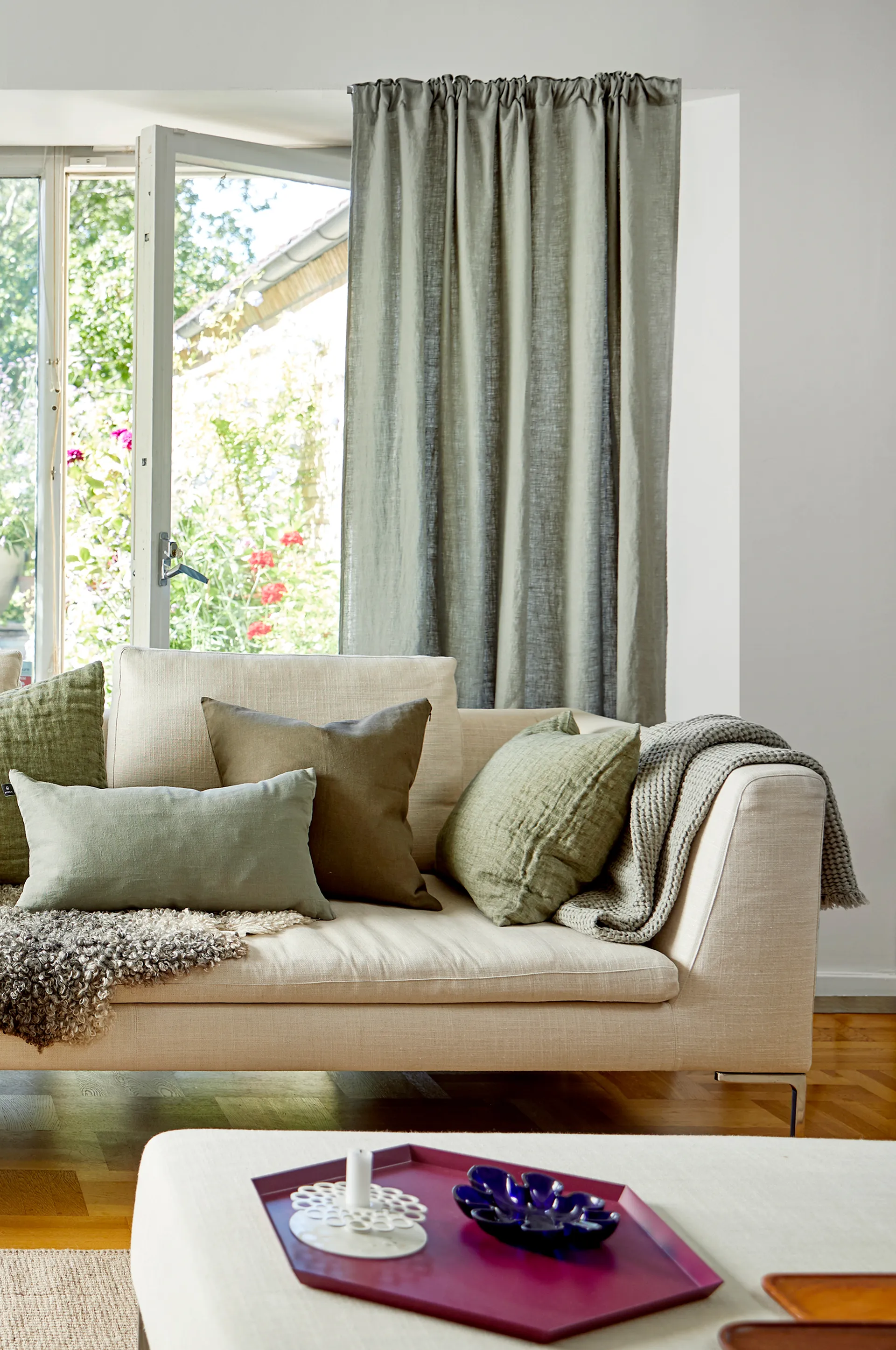 Hannelin poszewka na poduszkę 50x50 cm, herbary (zielony) Himla