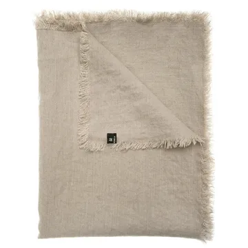 Merlin pled lniany 130x170 cm - Naturalny (beżowy) - Himla