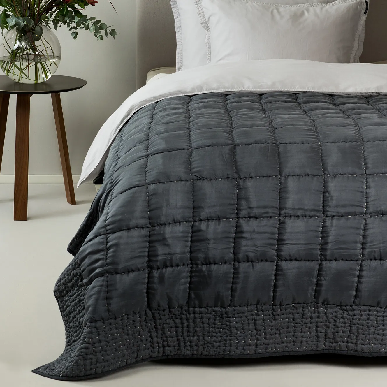 Narzuta na łóżko Delia - antracyt, 160x240 cm Himla