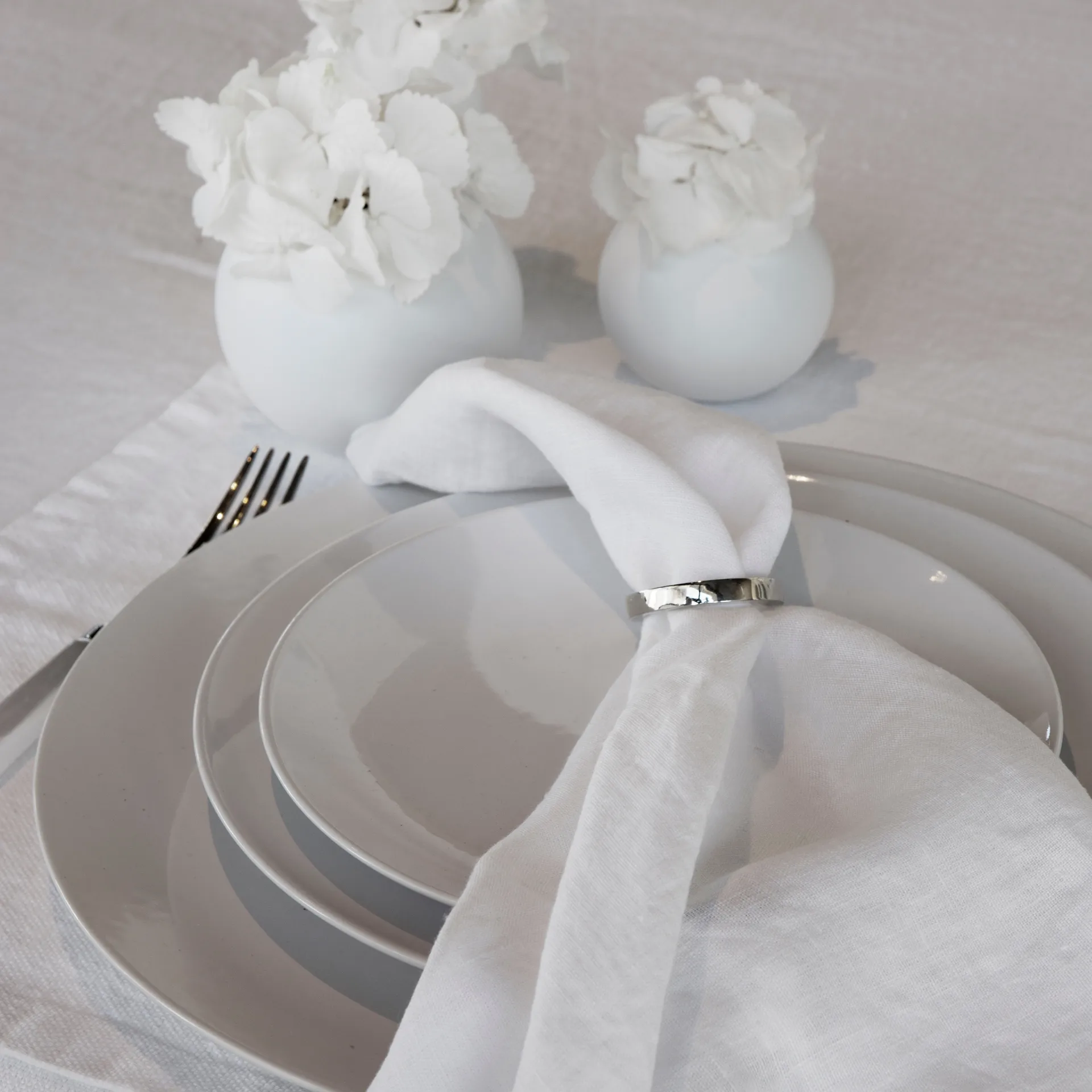 Obrączka na serwetkę Vasa 4-pak, Srebrny Himla