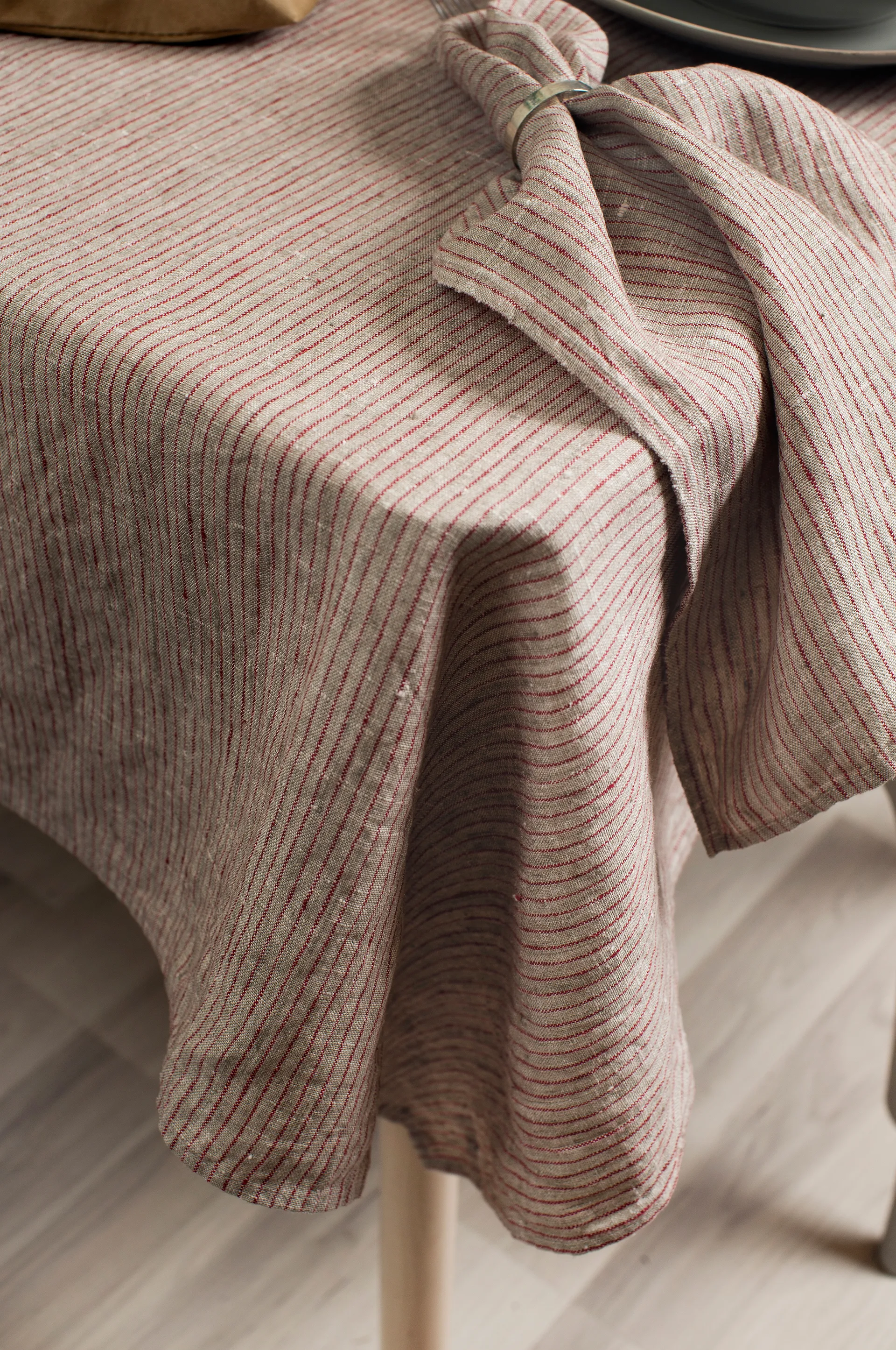 Obrus Linus 145x250 cm, True red-natural Himla