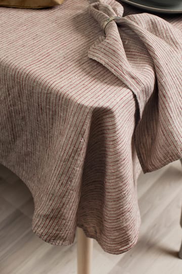 Obrus Linus 145x250 cm - True red-natural - Himla