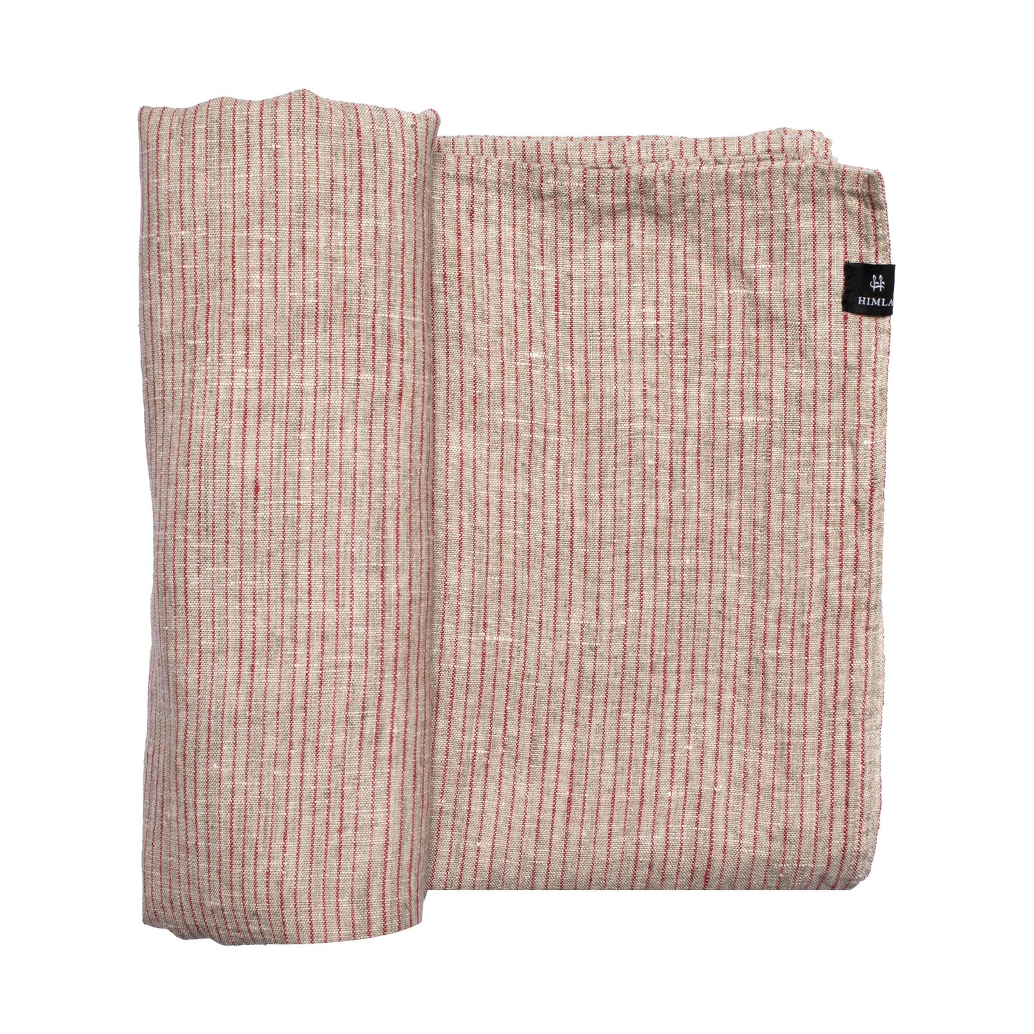 Himla Obrus Linus 145x330 cm True red-natural | Skandynawski Design | Obrusy | Czerwony
