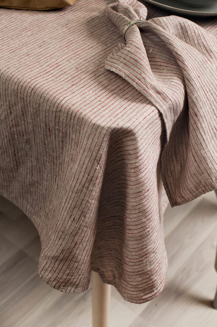Obrus Linus 145x330 cm, True red-natural Himla