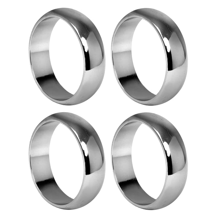Pierścień na serwetki Monako Ø4 cm 4-pak - Silver - Himla