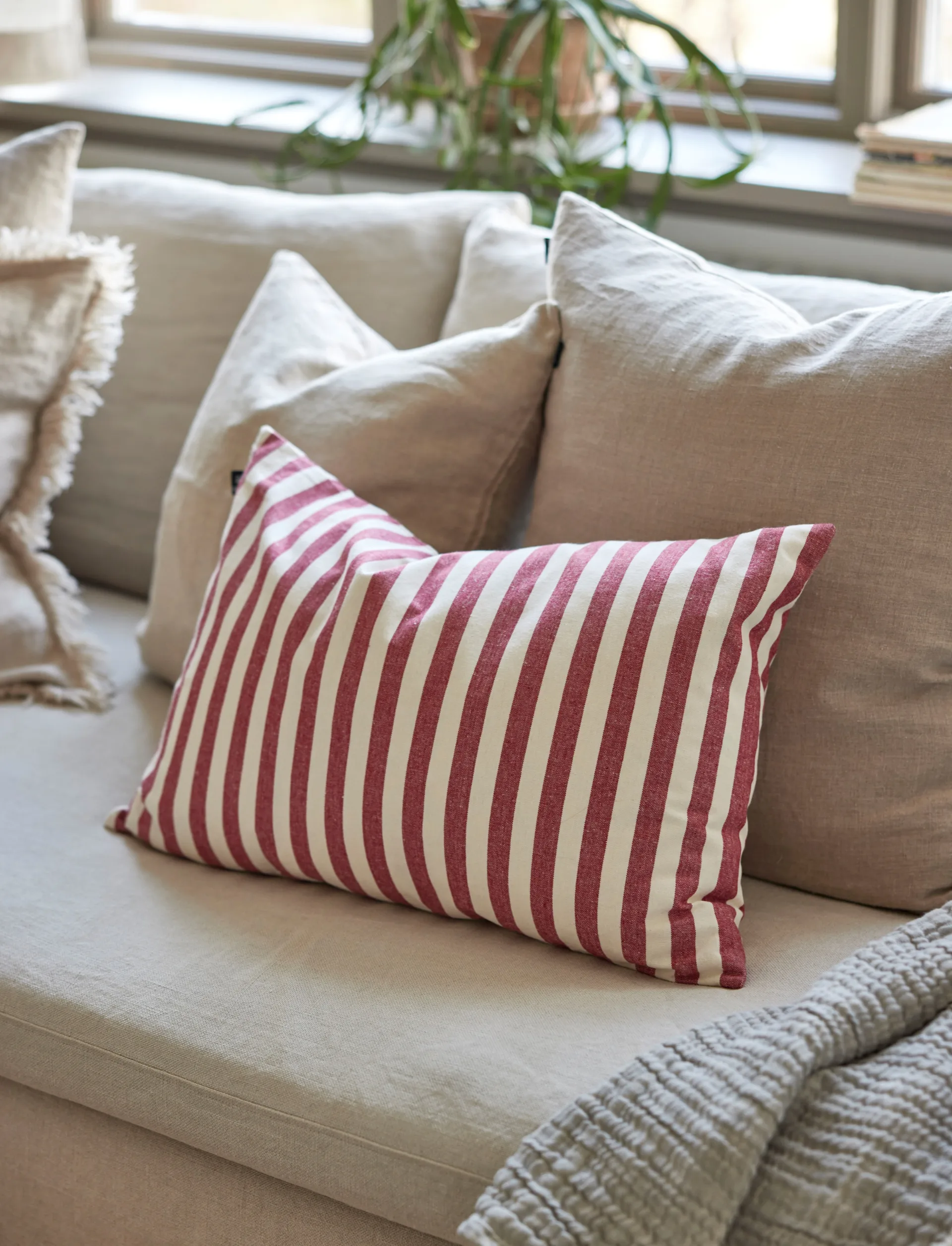 Poszewka na poduszkę Bretagne, Deep red, 40x60 cm Himla