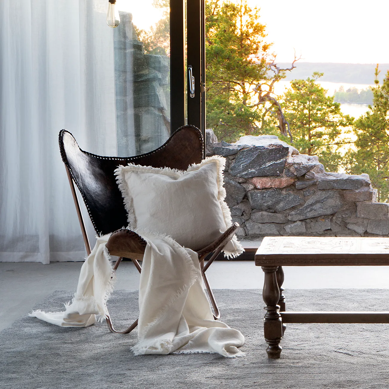 Poszewka na poduszkę Merlin 50x50 cm, Off-white (biały) Himla