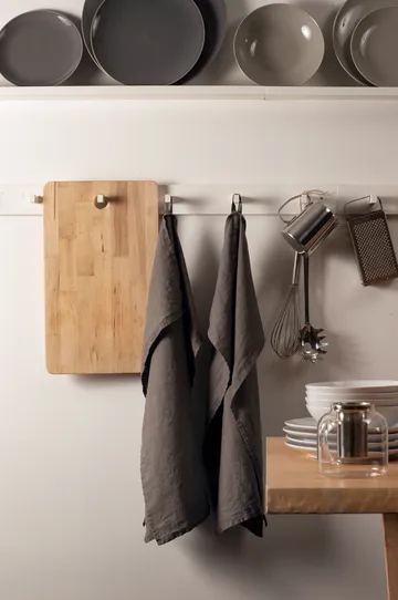 Ręcznik kuchenny Sunshine 2 szt. - Charcoal (ciemnoszary) - Himla