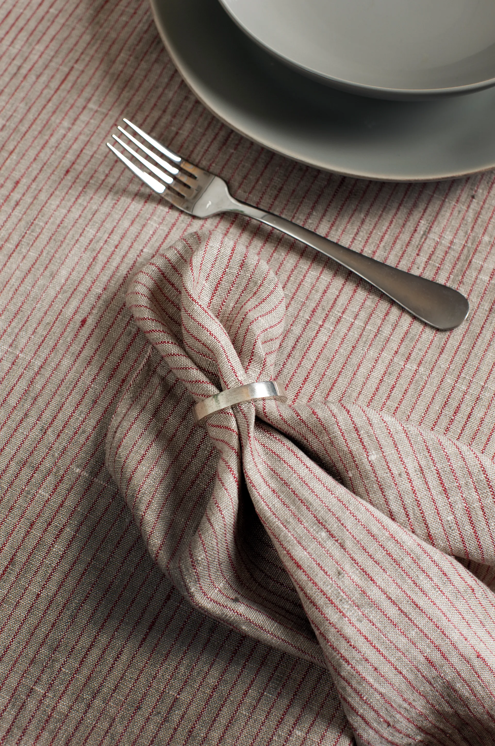 Serweta Linus 45x45 cm 4-pak, True red-natural Himla