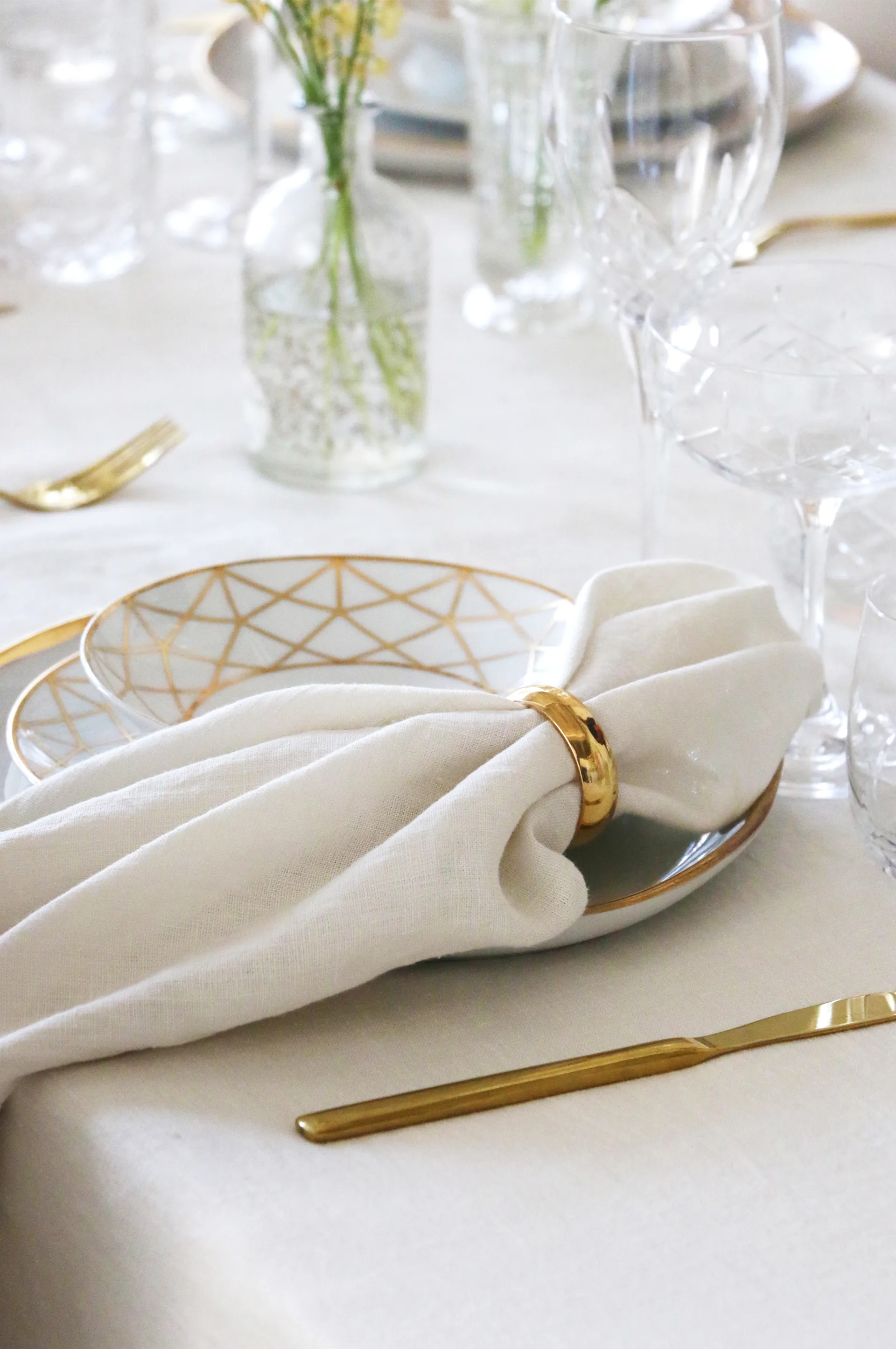 Serwetki Sunshine 4 szt., Fog (beżowe) Himla