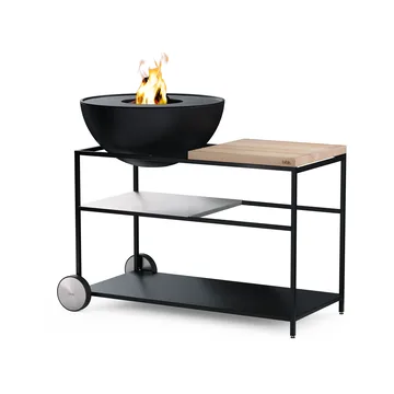 FIRE KITCHEN kółka do kuchni ogrodowej - Czarny, 2‑szt. - Höfats