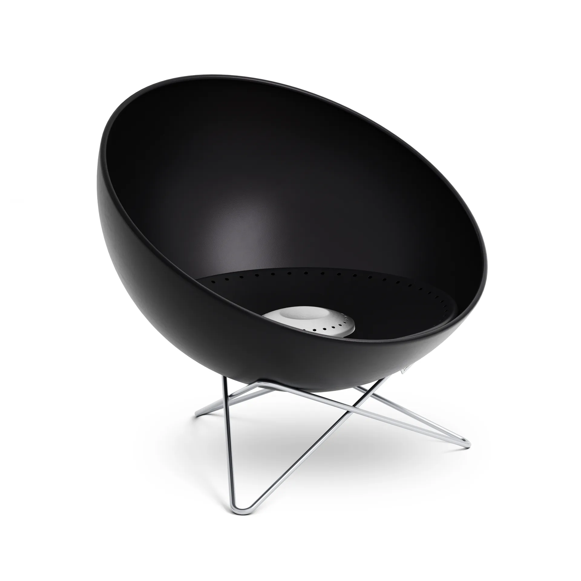 Palenisko BOWL 57, Czarno-srebrny, stelaż typu gwiazda Höfats