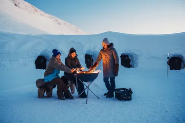 Palenisko BOWL 57 - Czarno-srebrny, stelaż typu trójnóg - Höfats