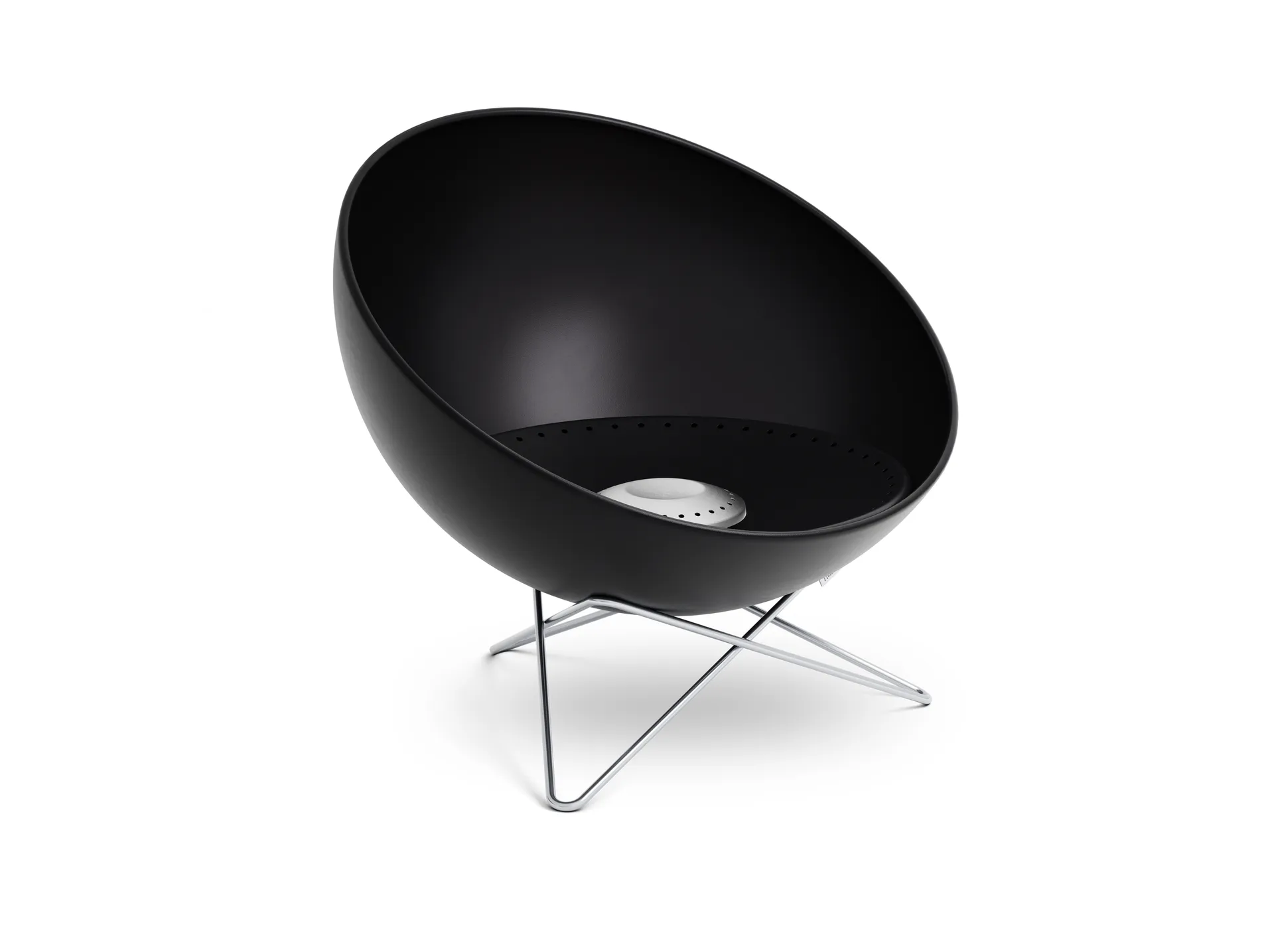 Palenisko BOWL 70, Czarno-srebrny, stelaż typu gwiazda Höfats