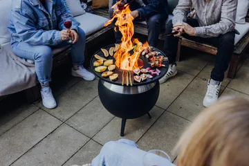 Palenisko MOON 45 - Czarno-srebrny, niski stelaż - Höfats