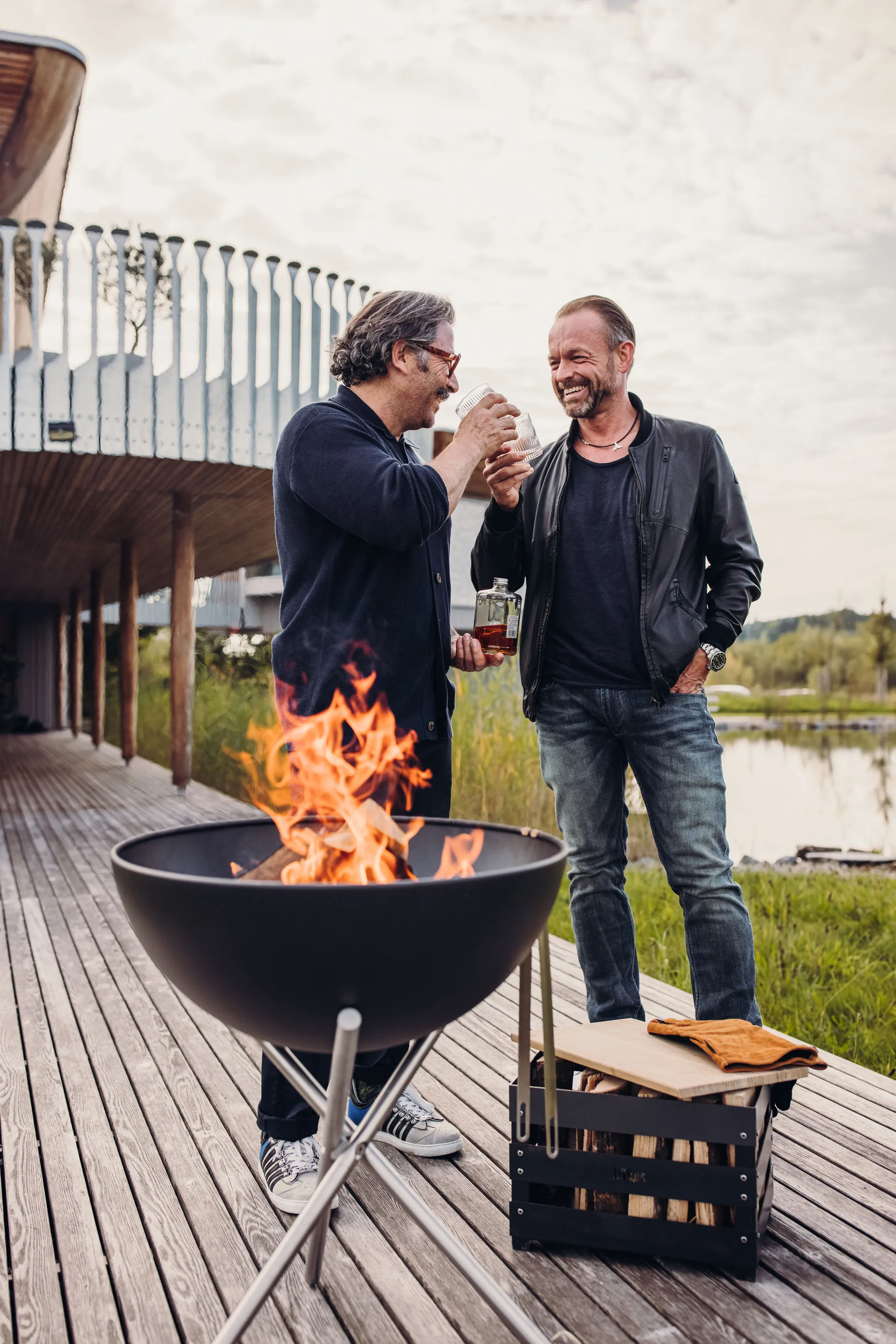 Stojak typu trójnóg BOWL 57, Srebrny Höfats