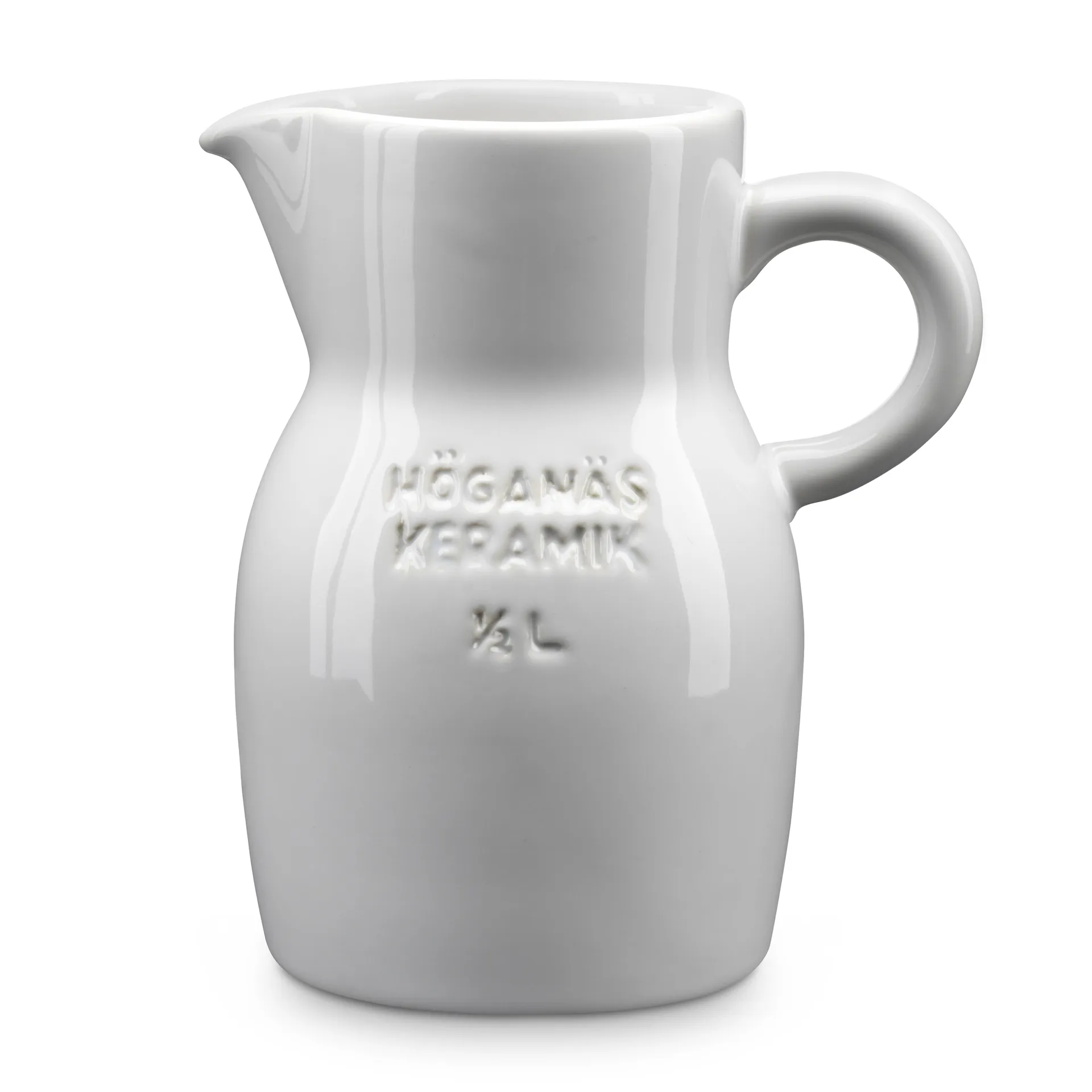 Dzbanek Höganäs 0,5 l, biały błyszczący Höganäs Keramik