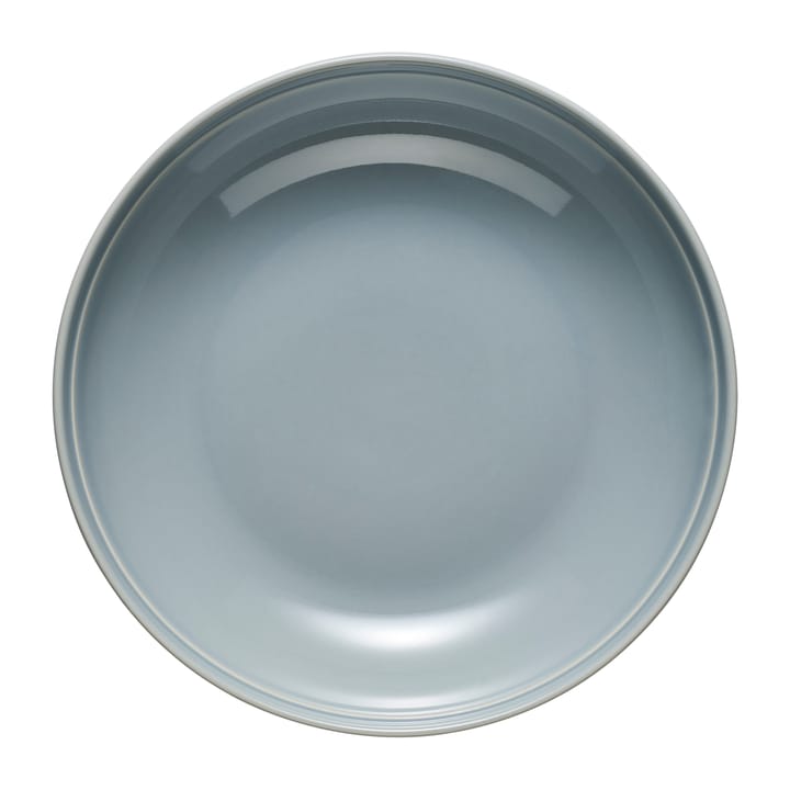 Głęboki talerz ceramiczny Höganäs Daga Ø19 cm  - Biały z niebieskim kantem - Höganäs Keramik