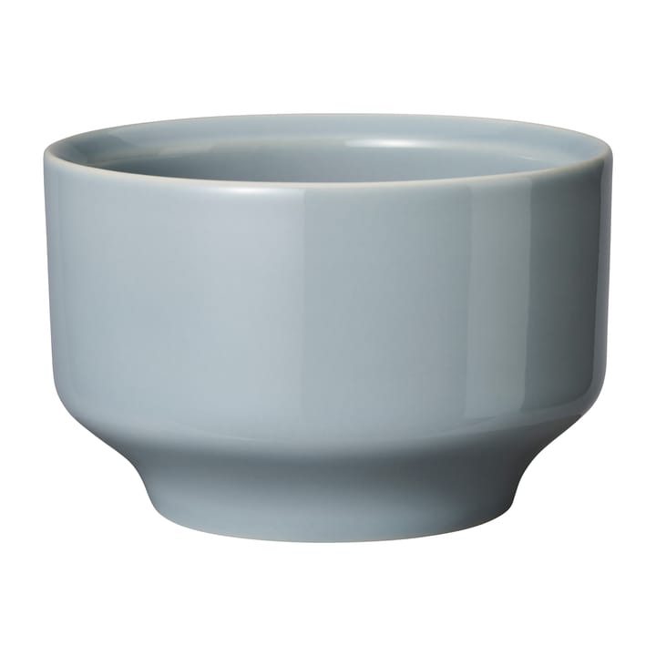 Kubek ceramiczny Höganäs Daga 330 ml - Biały z niebieskim kantem - Höganäs Keramik