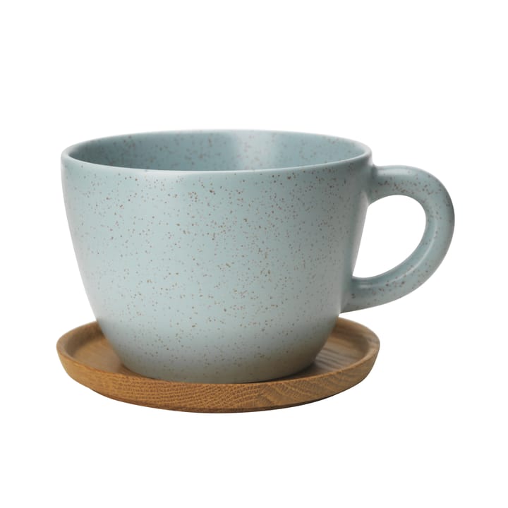 Kubek do herbaty Höganäs z podstawką 50 cl - zmrożony - Höganäs Keramik