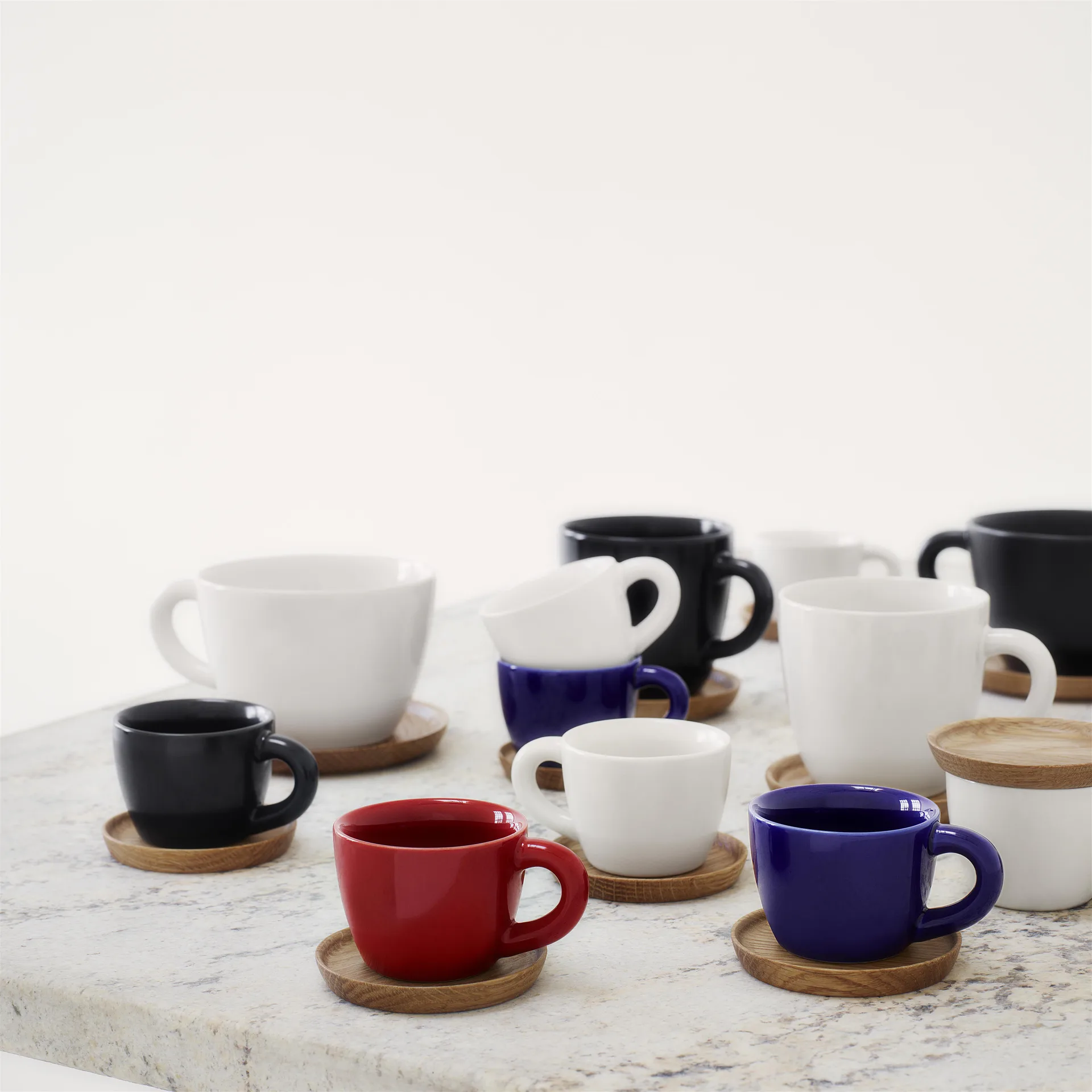 Kubek do kawy Höganäs, matowy grafitowy Höganäs Keramik