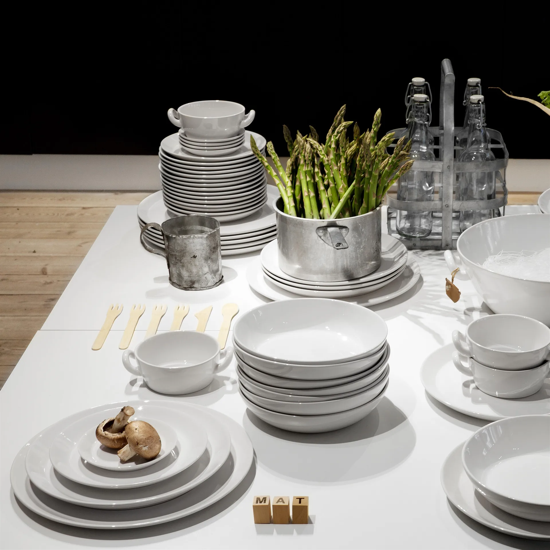 Talerz Höganäs mały 20 cm, biały błyszczący Höganäs Keramik