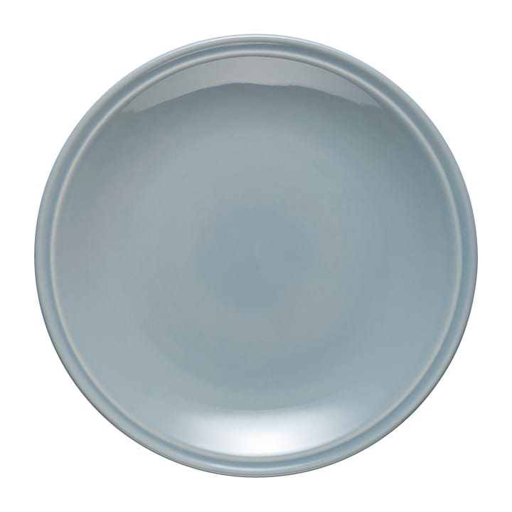 Talerzyk ceramiczny Höganäs Daga Ø19cm - Biały z niebieskim kantem - Höganäs Keramik