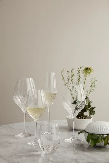 Cabernet Lines kieliszki do białego wina 360 ml, 2‑pak - Przezroczysty - Holmegaard
