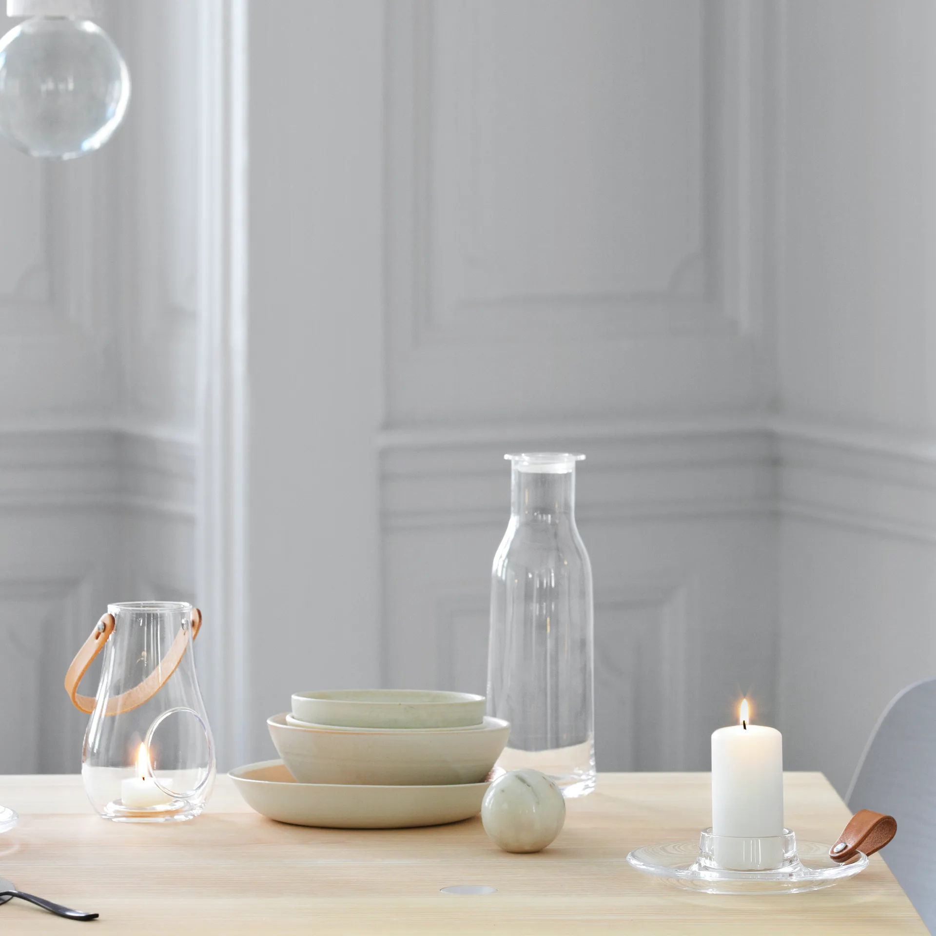 Design with light blokowy świecznik, 17 cm Holmegaard