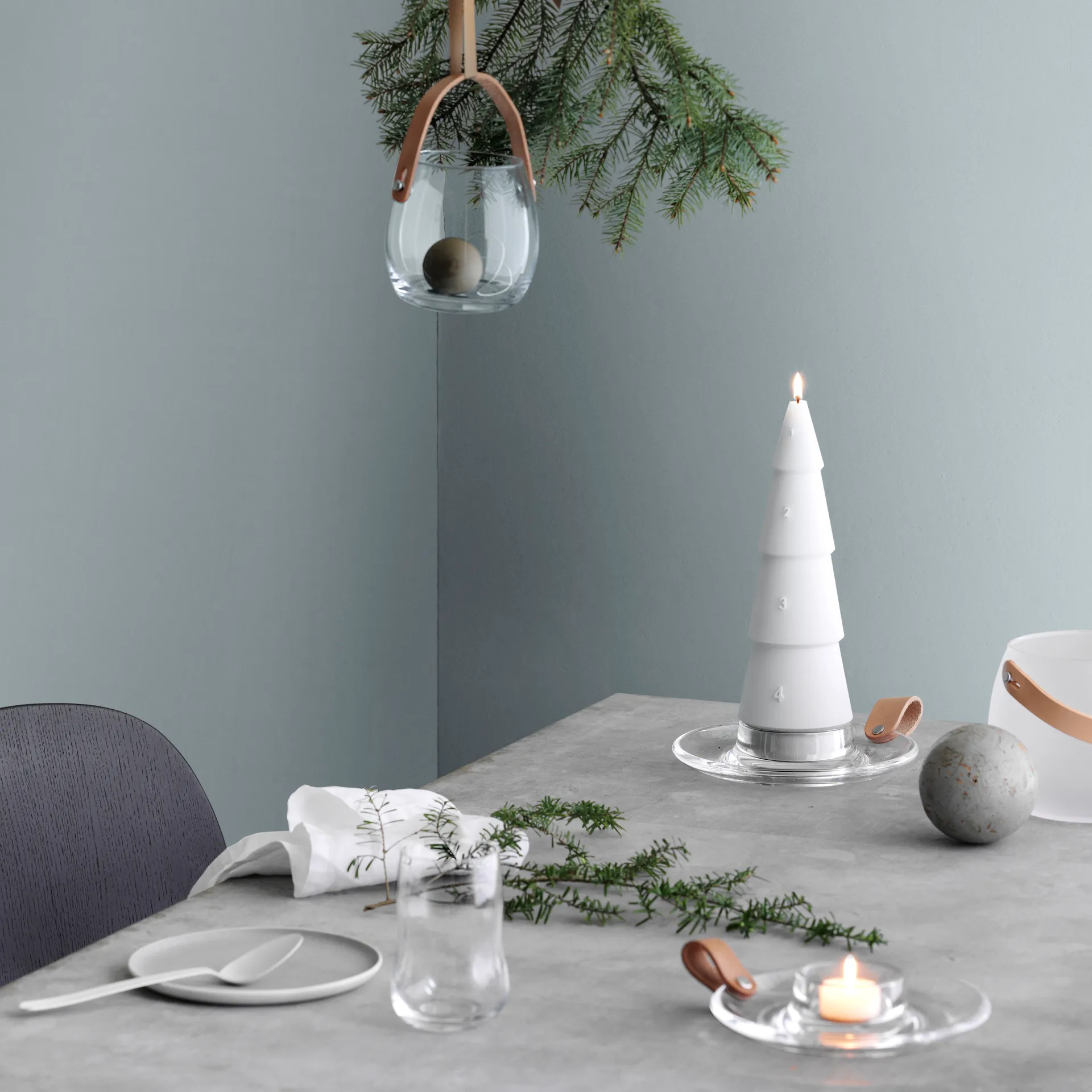 Design with light blokowy świecznik, 17 cm Holmegaard