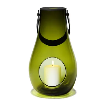 Design With Light lampion świecowy oliwkowa zieleń - 29 cm - Holmegaard